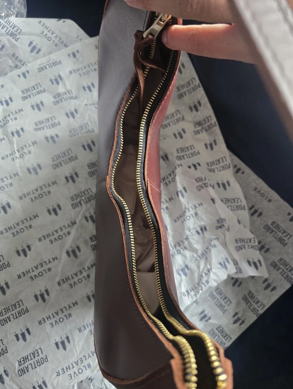 NWOT! Portland Leather Goods, Nora Shoulder Bag, Cognac, MSRP $168